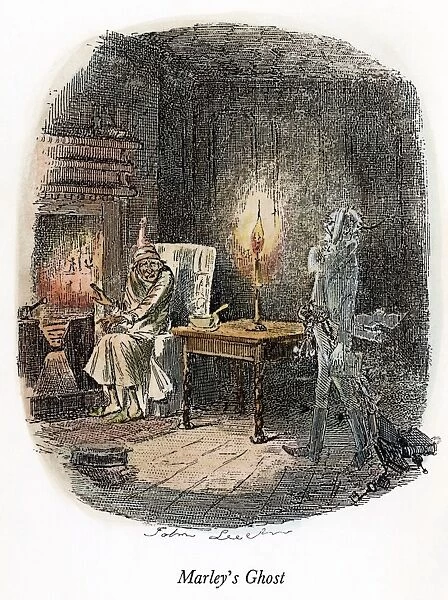 DICKENS: CHRISTMAS CAROL, 1843. Marleys Ghost