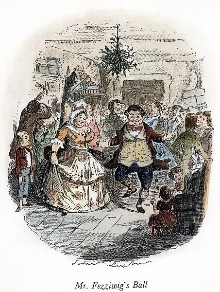 DICKENS: CHRISTMAS CAROL, 1843. Mr. Fezziwigs Ball