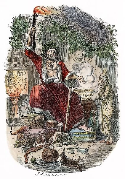 DICKENS: CHRISTMAS CAROL, 1943. The Second of the Three Spirits (the Ghost of Christmas Present)