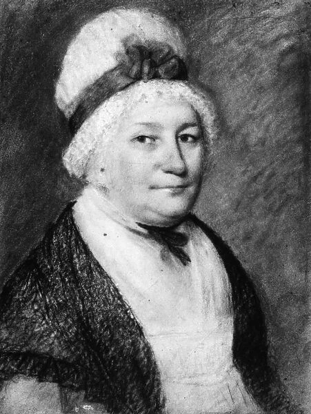 DOLLEY MADISON (1768-1849). Nee Payne. Wife of James Madison. Pastel by James Sharples