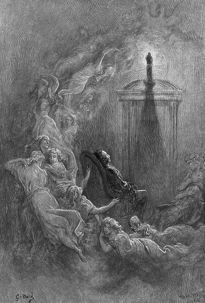 DORE: THE RAVEN, 1882. Till I scarcely more than muttered Other friends have