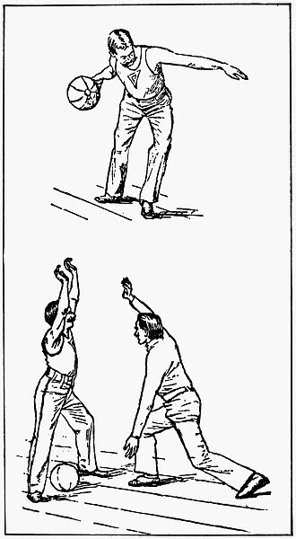 Drawing from James Naismith and Luther Gulicks Basket Ball, 1893