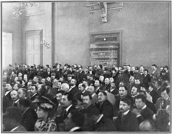 DREYFUS AFFAIR, 1899. Th audience at the trial of Alfred Dreyfus