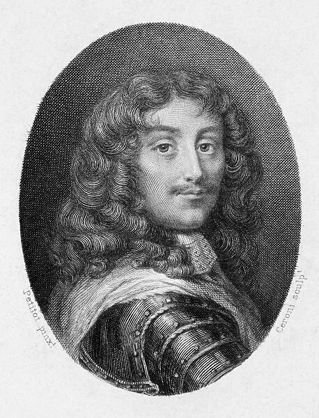 DUC LA ROCHEFOUCAULD (1613-1680). Duc Francois de La Rochefoucauld. French writer. Line engraving after the painting by Jean Petitot (1607-1691)