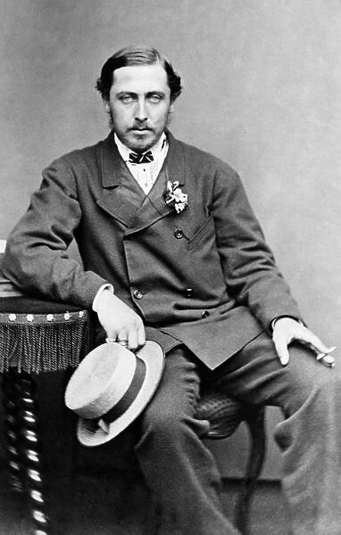 DUKE ALFRED (1844-1900). Duke of Saxe-Coburg and Gotha. Photograph, c1880