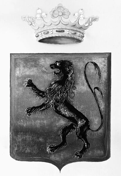 DUQUESNE COAT OF ARMS. Coat of arms of Marie-Ange Duquesne de Menneville, Marquis Duquesne