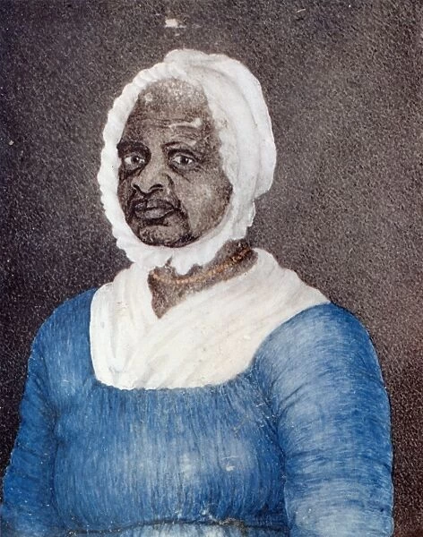 E. FREEMAN (1742-1829). Elizabeth Freeman (Mum Bett). American abolitionist. Watercolor