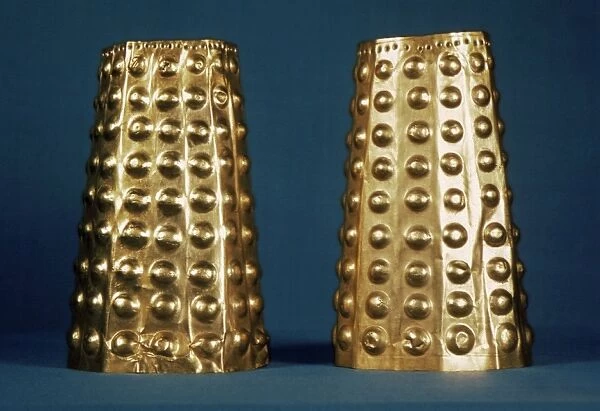 ECUADOR: GOLD CUFFS. Pre-Columbian gold cuffs, Ecuador