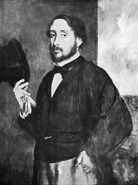EDGAR DEGAS (1834-1917). French Impressionist painter. Self-portrait in oils, c1862