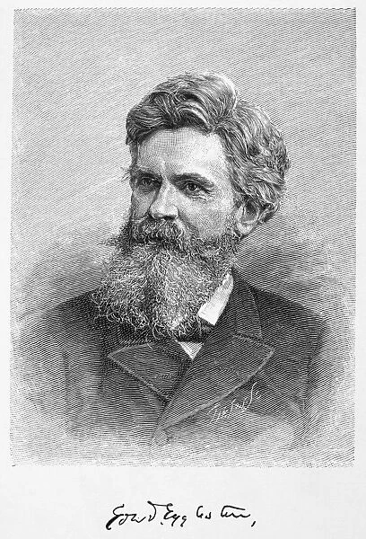 EDWARD EGGLESTON (1837-1902). American Methodist cleric and writer. Wood engraving