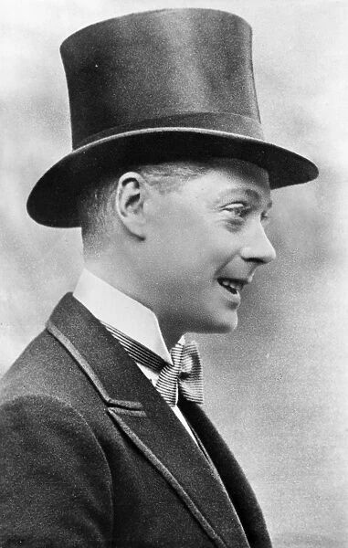 EDWARD VIII (1894-1972). King of Great Britain, 1936. When Prince of Wales in the 1920s