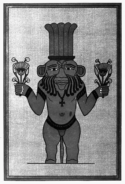 EGYPT: BES. Bes, the Egyptian god of music and revelry