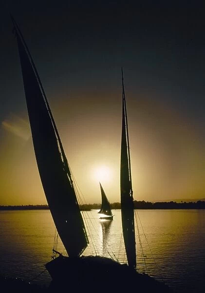 EGYPT: FELUCCAS ON THE NILE. Photographed c1974
