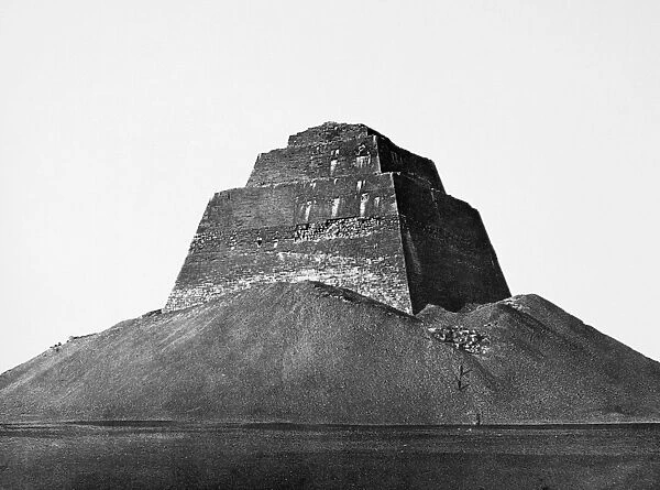 EGYPT: MEIDUM PYRAMID, 1878. Photograph, 1878, by Auguste Mariette-Bey