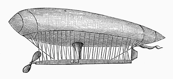 The electric-powered airship invented by Charles Renard and Arthur C. Krebs in 1884