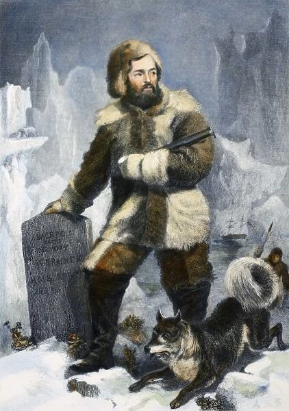 ELISHA KENT KANE (1820-1857). American arctic explorer. Steel engraving, American, 1852, after a painting by Alonzo Chappel