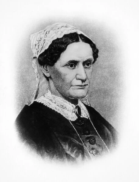 ELIZA McCARDLE JOHNSON (1810-1876). Mrs. Andrew Johnson. Lithograph, 19th century