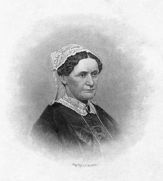 ELIZA McCARDLE JOHNSON (1810-1876). Mrs. Andrew Johnson. Steel engraving, c1870