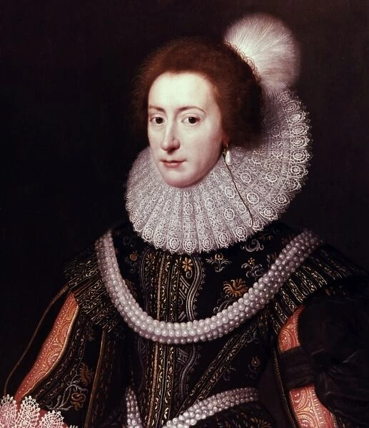 ELIZABETH OF BOHEMIA. (1596-1662). Elizabeth Stuart, Queen of Frederick V of Bohemia