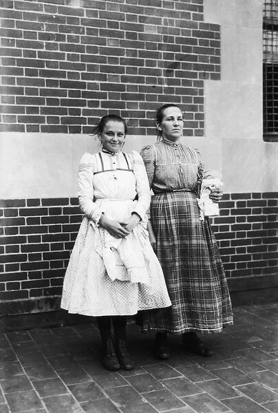 ELLIS ISLAND, 1920. Two women from Czechoslavakia, probably mother and daughter