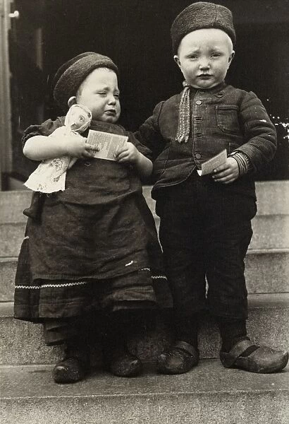 ELLIS ISLAND: CHILDREN, c1910. Portrait of a young brother and sister from Marken