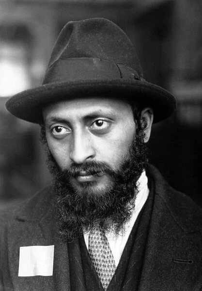 ELLIS ISLAND: IMMIGRANTS. An Armenian Jew at Ellis Island. Photograph by Lewis Hine