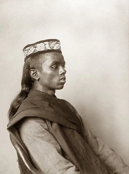 ELLIS ISLAND: MAN, 1911. Portrait of a young Hindu man at Ellis Island