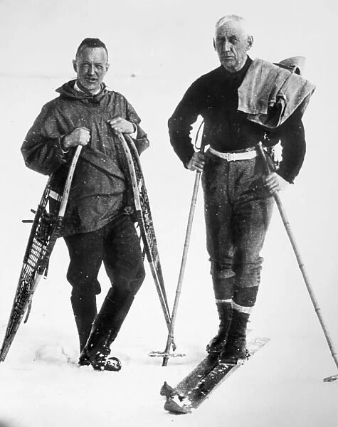 ELLSWORTH & AMUNDSEN, c1926. American and Norwegian explorers Lincoln Ellsworth