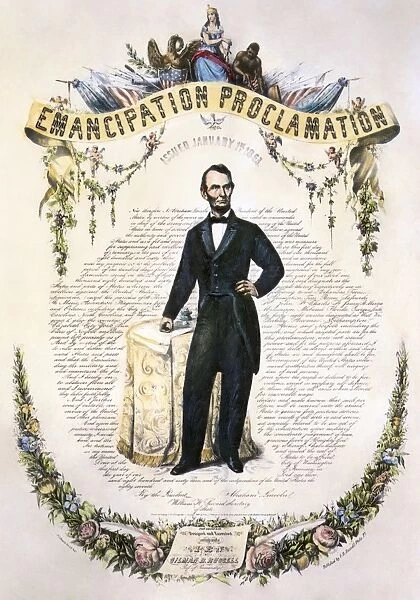 EMANCIPATION PROCLAMATION. Commemoration of President Abraham Lincolns Emancipation