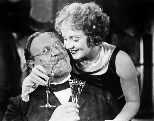 Emil Jannings as Emanuel Raht and Marlene Dietrich as Lola Lola in The Blue Angel directed by Josef von Sternberg, 1930