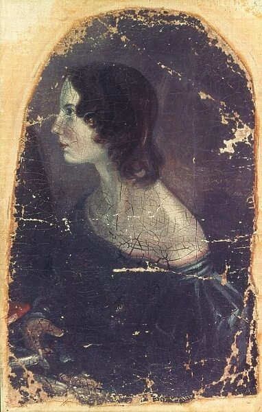 EMILY BRONT├ï (1818-1848). English novelist. Oil on canvas, c1833, by her brother Patrick Branwell Bront├½