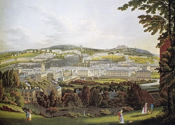 ENGLAND: BATH. An 18th century civic scheme of Bath, England, by John Wood