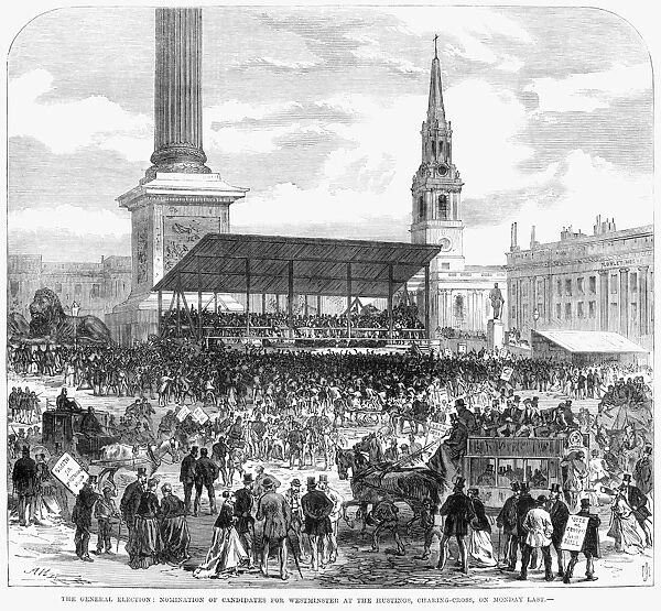 ENGLAND: ELECTION, 1868. The general election: nomination of candidates for Westminster