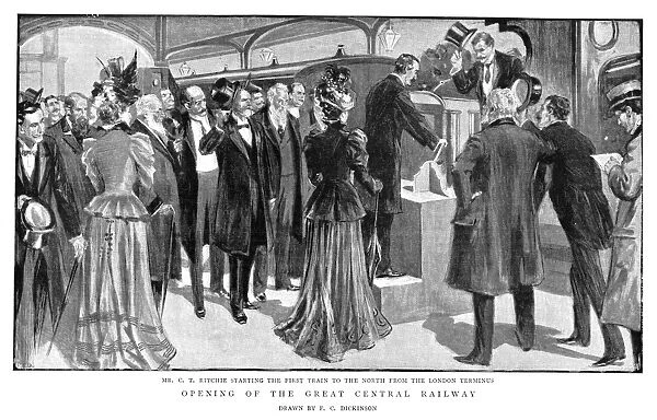 ENGLAND: RAILROAD, 1899. Opening of the Great Central Railway - Mr