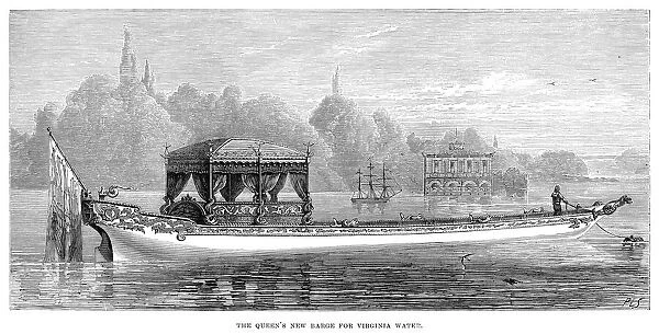 ENGLAND: VIRGINIA WATER. Queen Victorias barge for Virginia Water in Surrey, England