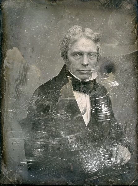 English chemist and physicist. Daguerreotype by Mathew Brady, c1850