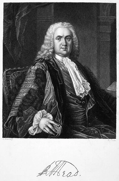 English physician. Steel engraving after a painting by Allan Ramsay
