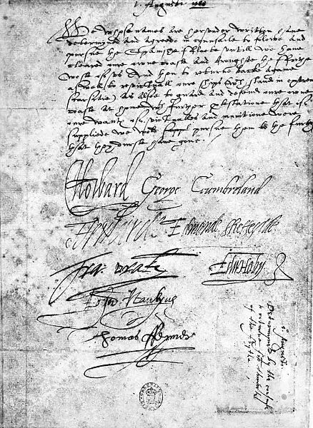 ENGLISH RESOLUTION, 1588. Resolution of the English commanders after the defeat