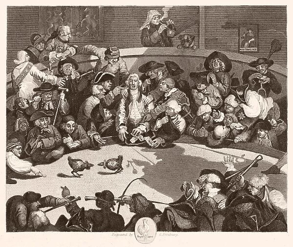 Engraving after the etching and engraving, 1759, by William Hogarth