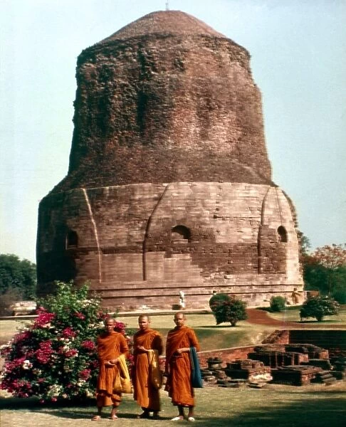 erected by Asoka (d. 238 or 232 B. C. ), the Indian king who was a zealous supporter of Buddhism