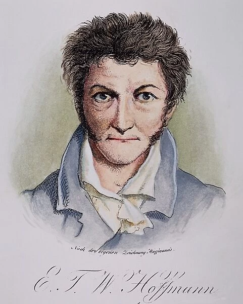 ERNST HOFFMANN (1776-1822). German composer, music critic, writer, and illustrator