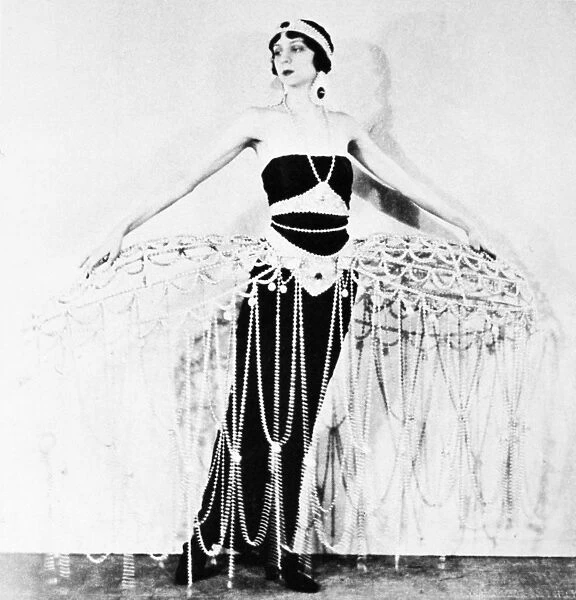 ERTE: COSTUME, 1922. Cage costume designed by Erte for the musical revue Greenwich