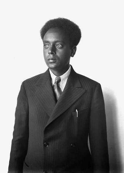 ETHIOPIAN MAN, 1920s. An unidentified Ethiopian man. Photographed in the 1920s