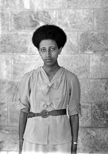 ETHIOPIAN WOMAN, 1920s. An unidentified Ethiopian woman. Photographed in the 1920s