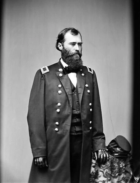 EUGENE ASA CARR (1830-1910). Union Army general. Photograph, 1860s