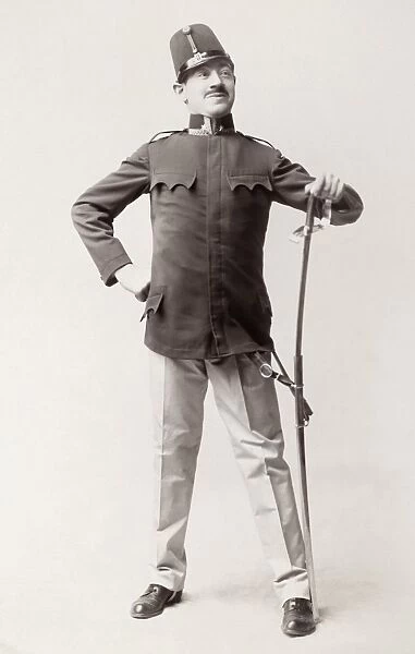 EUROPEAN HUSSAR, 1909. American comedian Bobby North in the New York production
