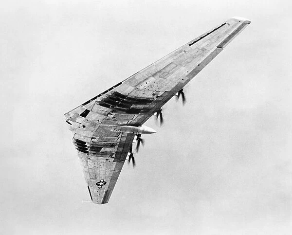 The experimental Northrop Flying Wing XB-35 in flight, c1945