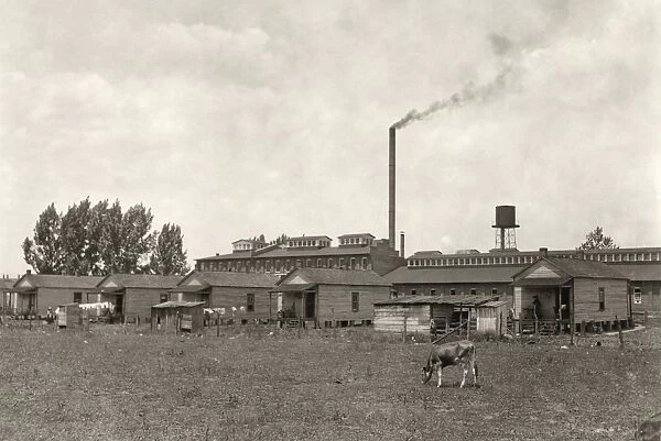 FACTORY WORKER HOUSING, 1911. Settlement of textile mill workers in Roanoke, Virginia