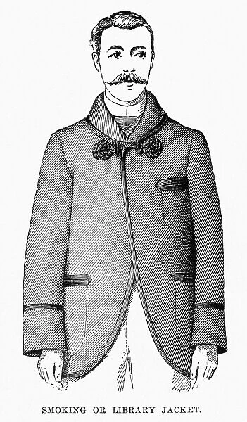 FASHION: JACKET, 1890. Smoking or library jacket, by Dr