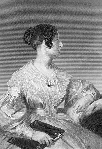 FELICIA HEMANS (1793-1835). Felicia Dorothea Hemans. English poet. Steel engraving, American, 19th century